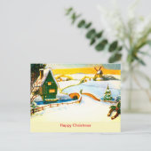 Holländisch glückliche Weihnachten Postkarte (Stehend Vorderseite)