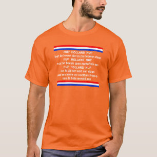 Holländisch Orange Soccer Team Chant Hup Holland H T-Shirt