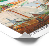 Holländische Ausbilder Vintage Reise Poster (Ecke)