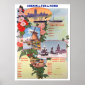Holländische Ausbilder Vintage Reise Poster (Vorne)