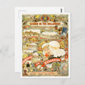 Holländische Bahnlinien Vintage Reise Postkarte (Vorne/Hinten)