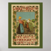 Holländische Belle Epoque-Gemüsespezialitäten Poster (Vorne)