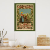 Holländische Belle Epoque-Gemüsespezialitäten Poster (Küche)