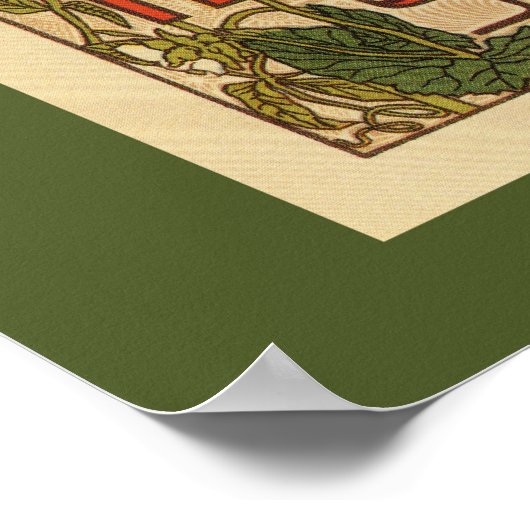 Holländische Belle Epoque-Gemüsespezialitäten Poster (Ecke)