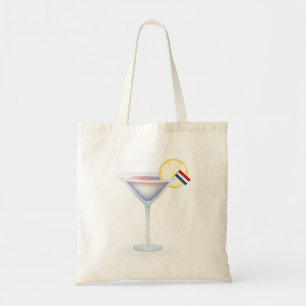 Holländische Cocktailparty Tote Tag Tragetasche