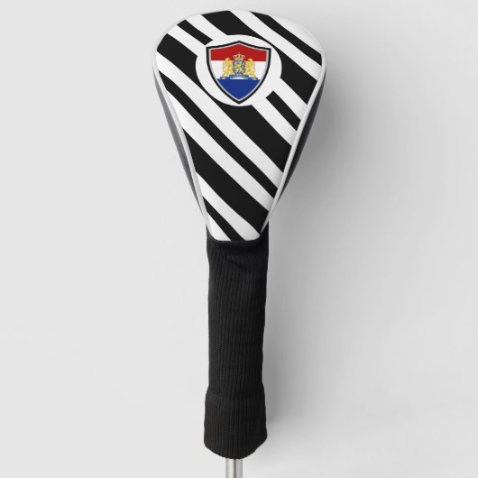 Holländische Fahnenwappen Golf Headcover (Vorderseite)