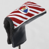 Holländische Fahnenwappen Golf Headcover (3/4 Vorderseite)