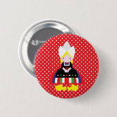 Holländische Frau Button (Vorne & Hinten)