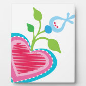 Holländische Gartenherz Fotoplatte (Vorderseite)