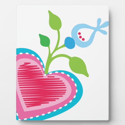 Holländische Gartenherz Fotoplatte (Vorderseite)