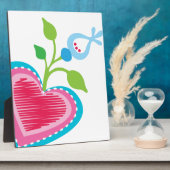 Holländische Gartenherz Fotoplatte (Seite)