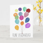 Holländische Geburtstagskarte Karte (Gelbe Blume)