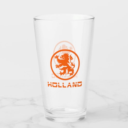 Holländische Getränke Glas (Rückseite)