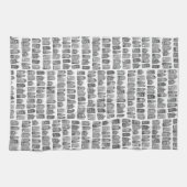 Holländische Häuser Winter Amsterdam City Pattern Geschirrtuch (Horizontal)