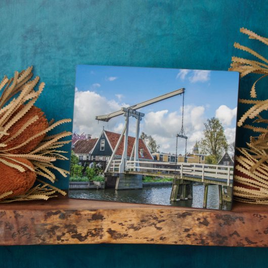 Holländische Holzbrücke Fotoplatte (Seite)
