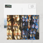 Holländische Holzschuhe Foto Postkarte (Vorne/Hinten)