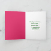 Holländische Holzschuhe mit Birthday Tulips Karte (Innenseite)