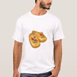 Holländische Holzschuhe mit Tulpen, Klompen, Holla T-Shirt