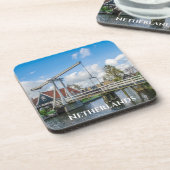 Holländische Hubholzbrücke Getränkeuntersetzer (Linke Seite)