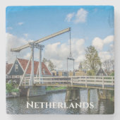 Holländische Hubholzbrücke Steinuntersetzer (Vorderseite)