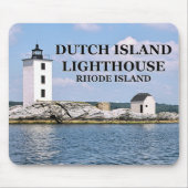 Holländische Insel Leuchtturm, Rhode Island Mousep Mousepad (Vorne)