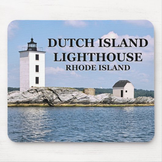 Holländische Insel Leuchtturm, Rhode Island Mousep Mousepad (Vorne)