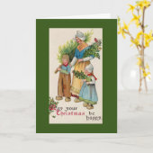 Holländische Inspirierte Weihnachtskarte Karte (Gelbe Blume)