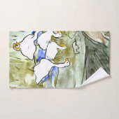 Holländische Jugendherbergen und Gänse Badhandtuch Set (Handtuch)