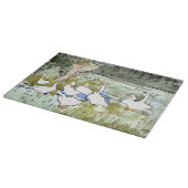 Holländische Jugendherbergen und Gänse Schneidebrett (Ecke)