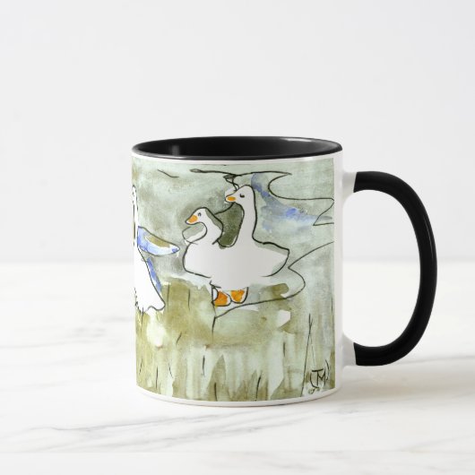 Holländische Jugendherbergen und Gänse Tasse (Rechts)