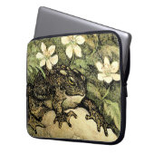 Holländische Jugendstil-Toad und Dogwood Laptopschutzhülle (Vorderseite Links)