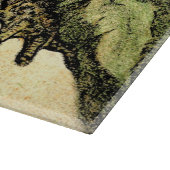 Holländische Jugendstil-Toad und Dogwood Schneidebrett (Ecke)