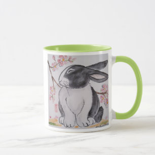 Holländische Kaninchen & Cherry Blossom Tasse - S