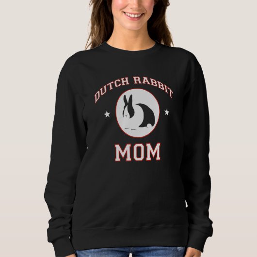 Holländische Kaninchen-Mama Sweatshirt (Vorderseite)