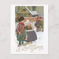 Holländische Kinder - Eine Weihnachtsgrüßung