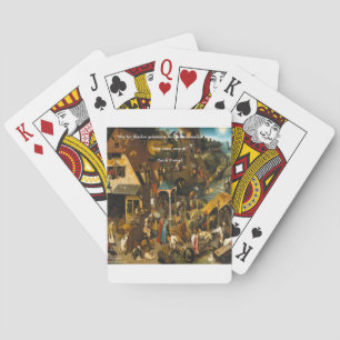 Holländische Kunst & berühmtes Proverb aus dem 16. Spielkarten