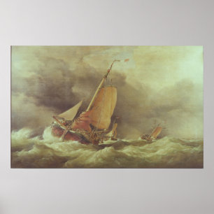 Holländische Pincks auf Anchor vor Yarmouth Poster