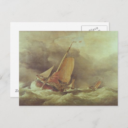 Holländische Pincks auf Anchor vor Yarmouth Postkarte (Vorne/Hinten)