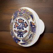 Holländische Renaissance Floral Vase Border Art Keramikknauf