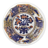 Holländische Renaissance Floral Vase Border Art Keramikknauf (Vorderseite)