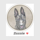 Holländische Schäfermalerei - Niedliche Original H Aufkleber (Blatt)