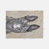 Holländische Schäfermalerei - Niedliche Original H Fleecedecke (Vorderseite (Horizontal))