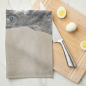 Holländische Schäfermalerei - Niedliche Original H Geschirrtuch (Viertel Falte)