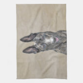 Holländische Schäfermalerei - Niedliche Original H Geschirrtuch (Vertikal)