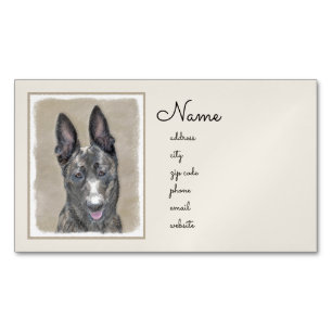 Holländische Schäfermalerei - Niedliche Original H Magnetische Visitenkarte