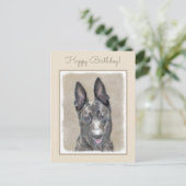 Holländische Schäfermalerei - Niedliche Original H Postkarte (Stehend Vorderseite)