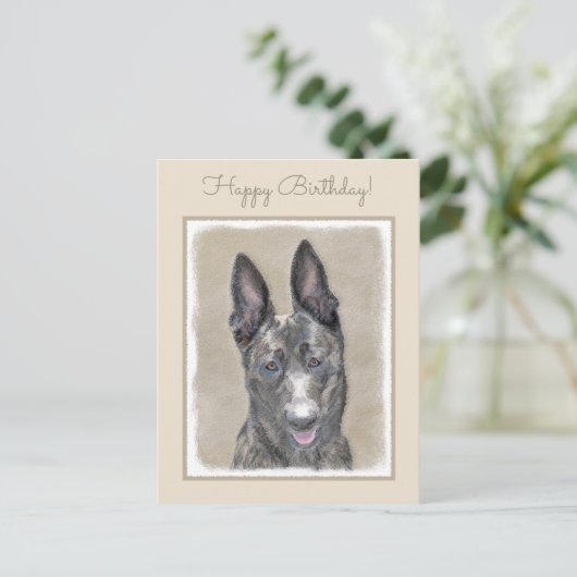 Holländische Schäfermalerei - Niedliche Original H Postkarte (Stehend Vorderseite)