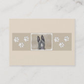 Holländische Schäfermalerei - Niedliche Original H Visitenkarte (Rückseite)