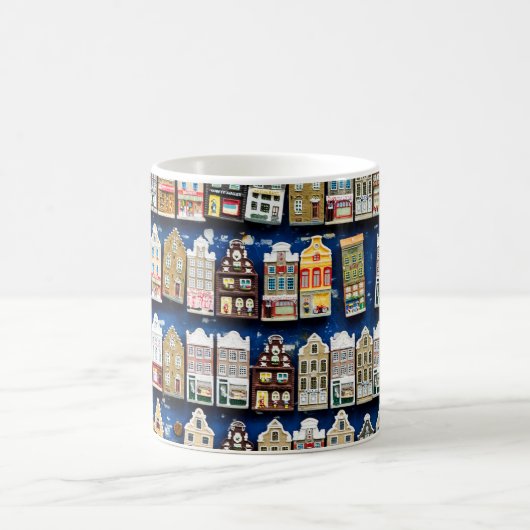 Holländische Souvenirs, Amsterdamer Straßenszene. Kaffeetasse (Mittel)