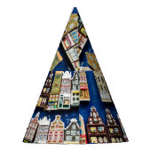 Holländische Souvenirs, Amsterdamer Straßenszene. Partyhütchen (Rückseite)